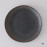 笠原りょうこ|焼締め 平皿(中)
