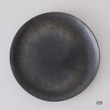 笠原りょうこ|焼締め 平皿(中)
