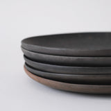 笠原りょうこ|焼締め 平皿(中)