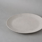 大橋睦|灰釉丸皿 24cm