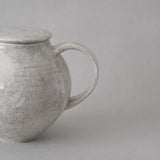 大橋睦|灰釉 ポット 大