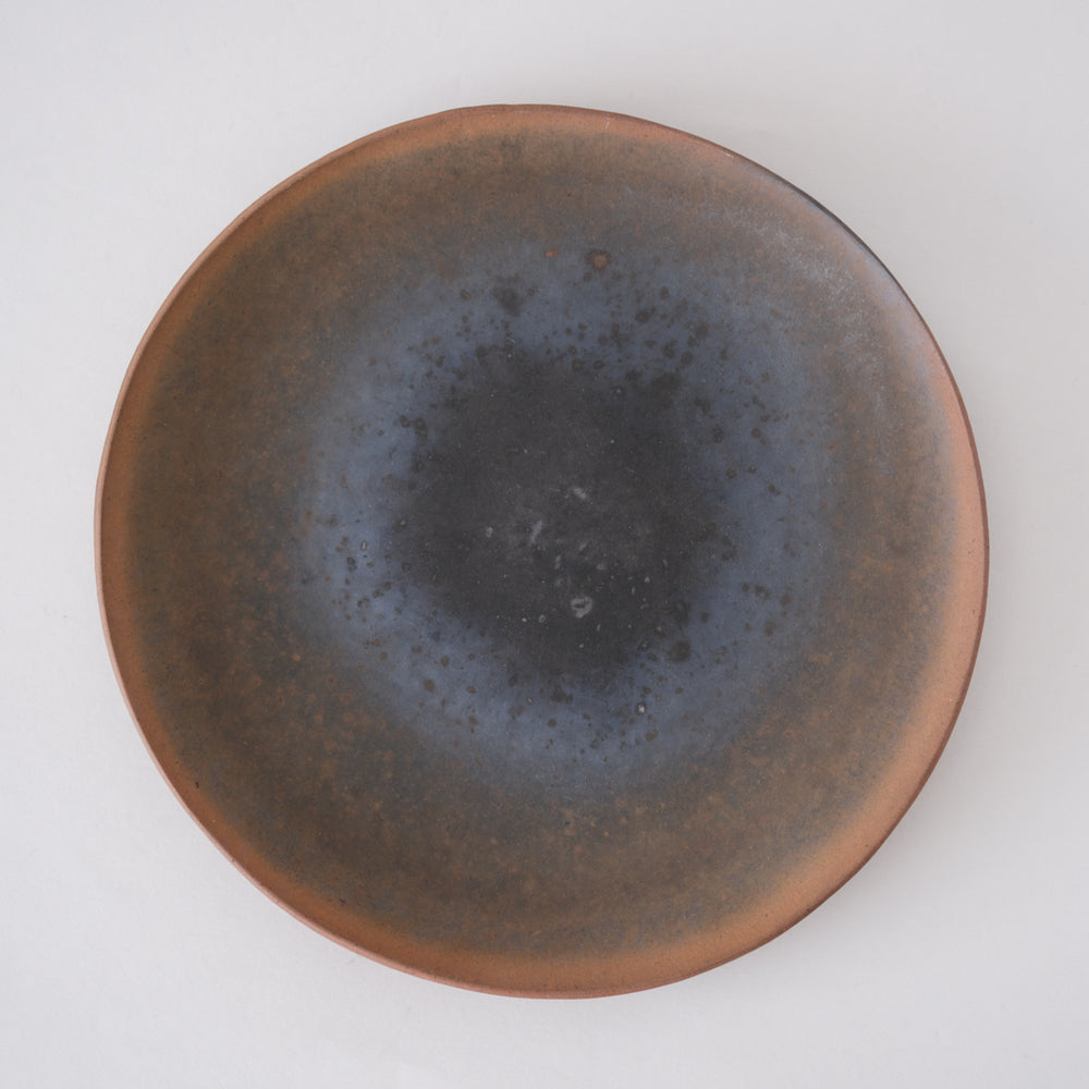 希少❤️加藤  仁   作  油滴天目釉銘々皿‼️ 宇宙を映す器、曜変天目🌌 A Bowl of the Cosmos: Yohen Tenmoku