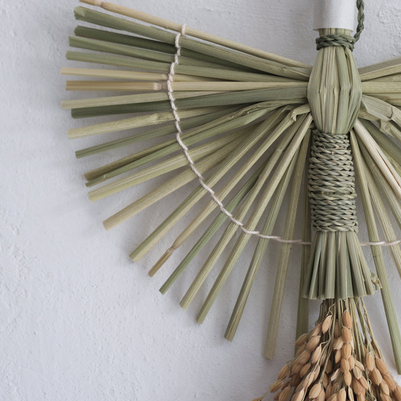 【受注商品】榊麻美植物研究所｜草飾り 鶴（12月末までにお届け）