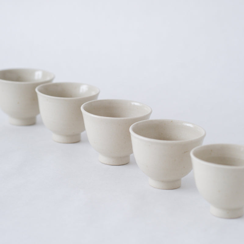 渡邉和｜白瓷茶杯　小