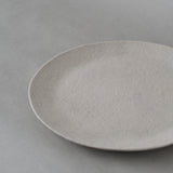 大橋睦｜灰釉丸皿　24cm