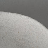 大橋睦｜灰釉 楕円皿　大