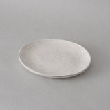大橋睦｜灰釉 楕円皿　小